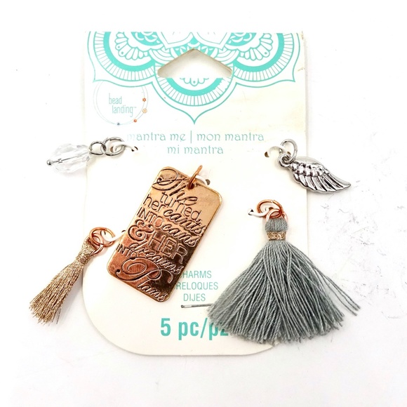 Mantra Bead Charm Set Necklace NWT - Picture 5 of 6